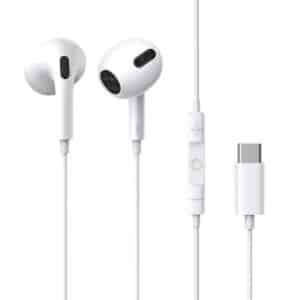 אוזניות Baseus Encok Type-C lateral in-ear Wired Earphone C17 - White
