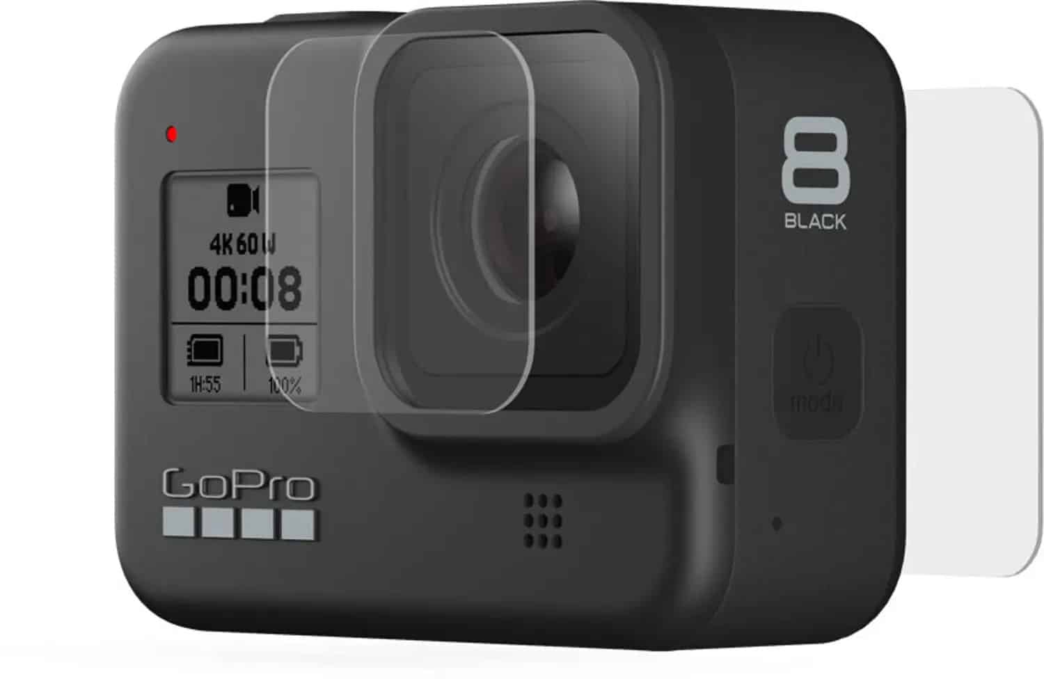 מדבקת הגנה קדמית + אחורית ל Hero8