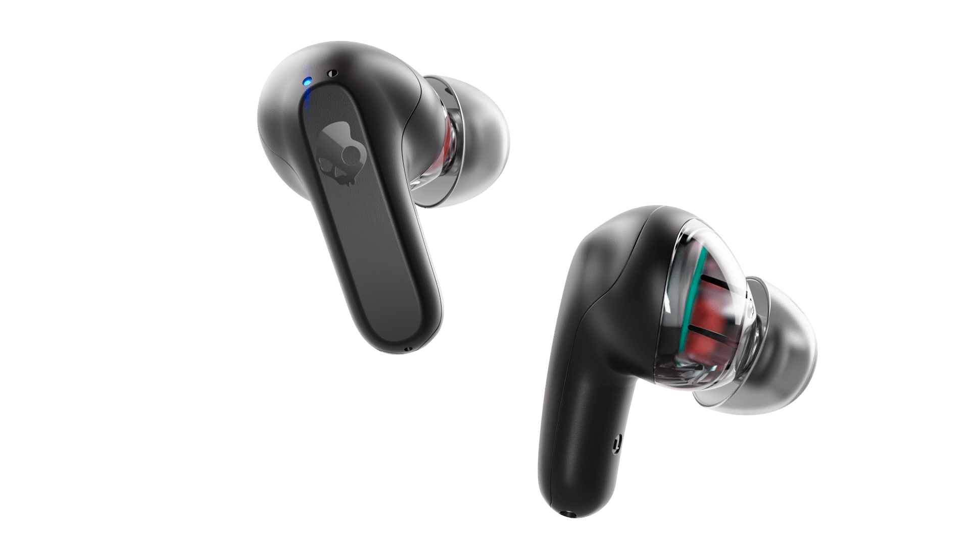 אוזניות אלחוטיות ®SKULLCANDY RAIL – True Black
