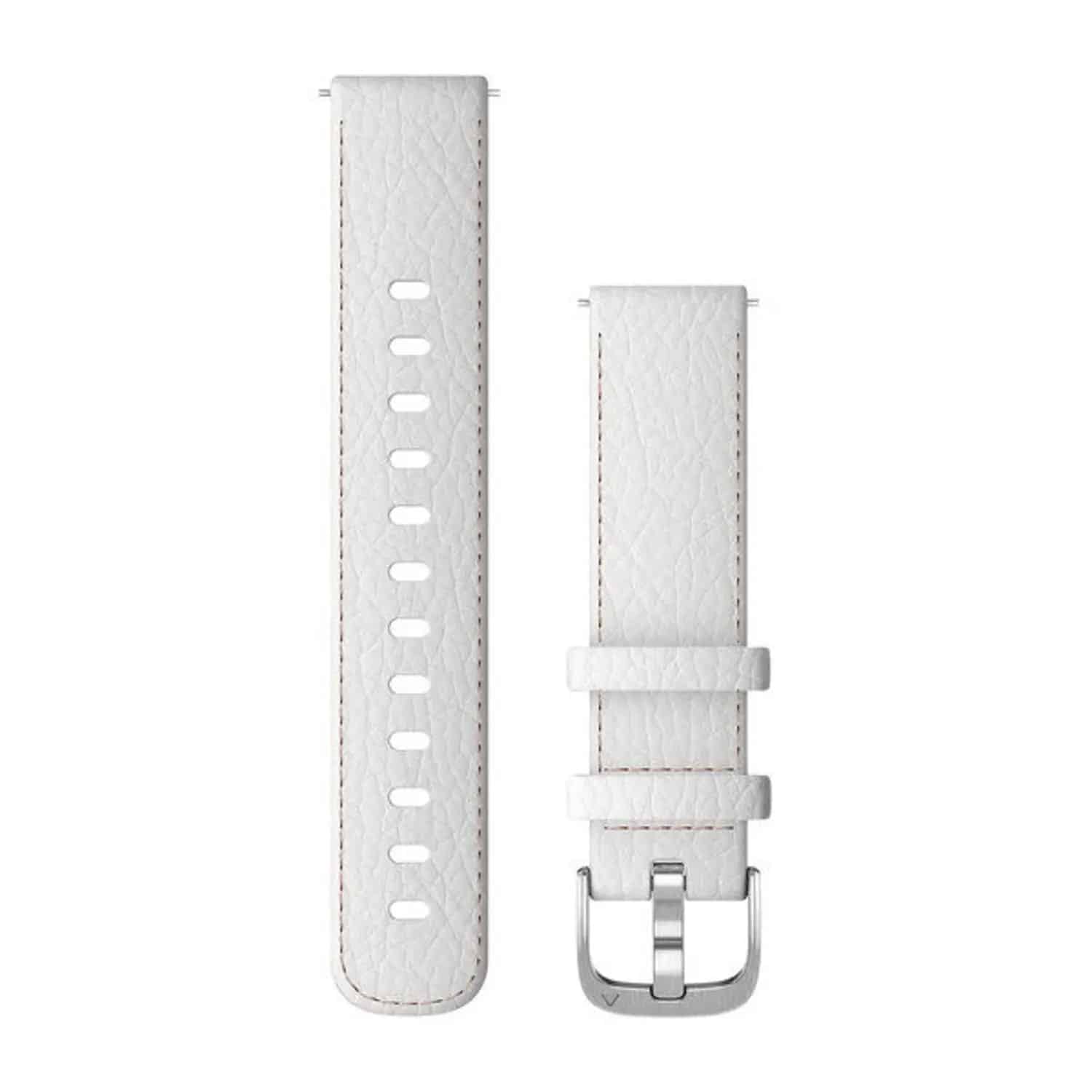 רצועה 18 מ”מ Quick Release לשעוני ריצה – White Leather