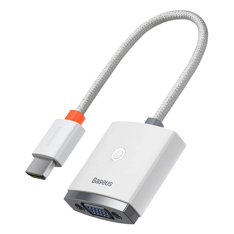 מתאם למסכים Baseus Adapter HDMI to VGA (3.5 mm Aux & Micro USB)