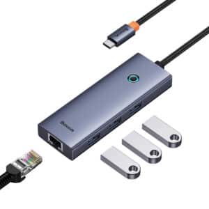 מפצל USB, קורא כרטיסים וכרטיס רשת Baseus 7-Port HUB