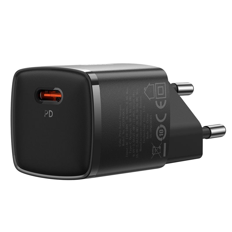 מטען קיר מהיר Baseus Cube Pro USB-C Fast Charger 30W