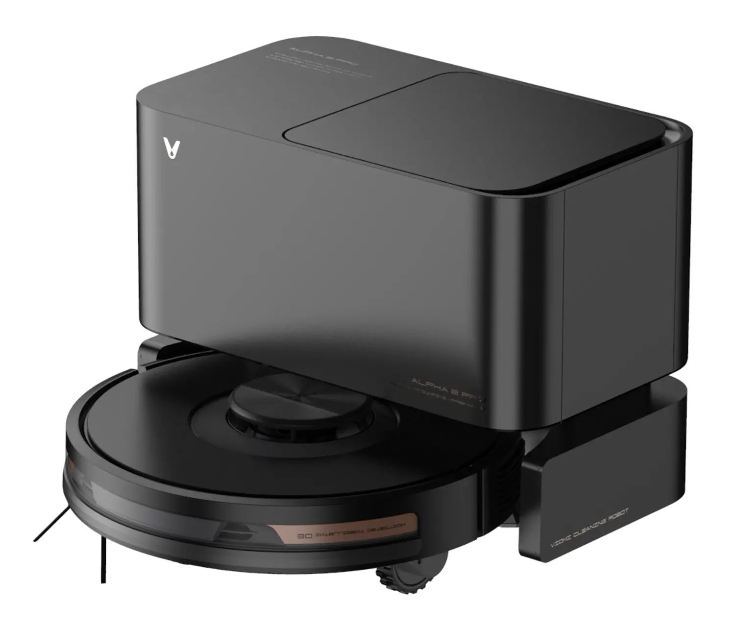 שואב רובוטי עם תחנת עגינה Viomi Alpha 2 Pro שחור- מחודש