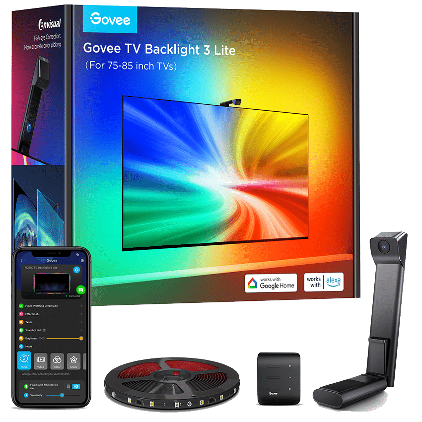 מערכת תאורה חכמה לטלוויזיות Govee TV Backlight 3 Lite (75-85 inch)